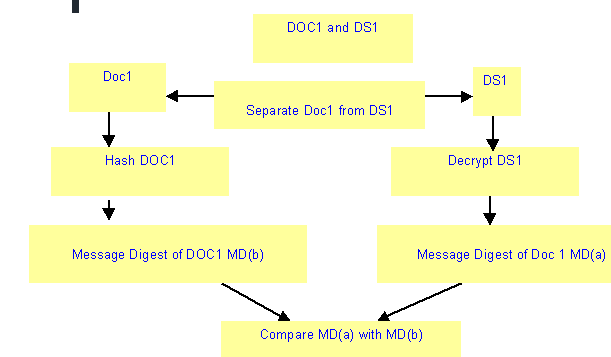 Figure 4: Verifying the digital signature